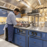 Chef cooking on Molteni appliances