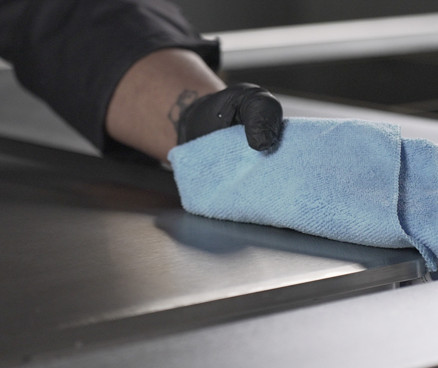 cooking top cleaning